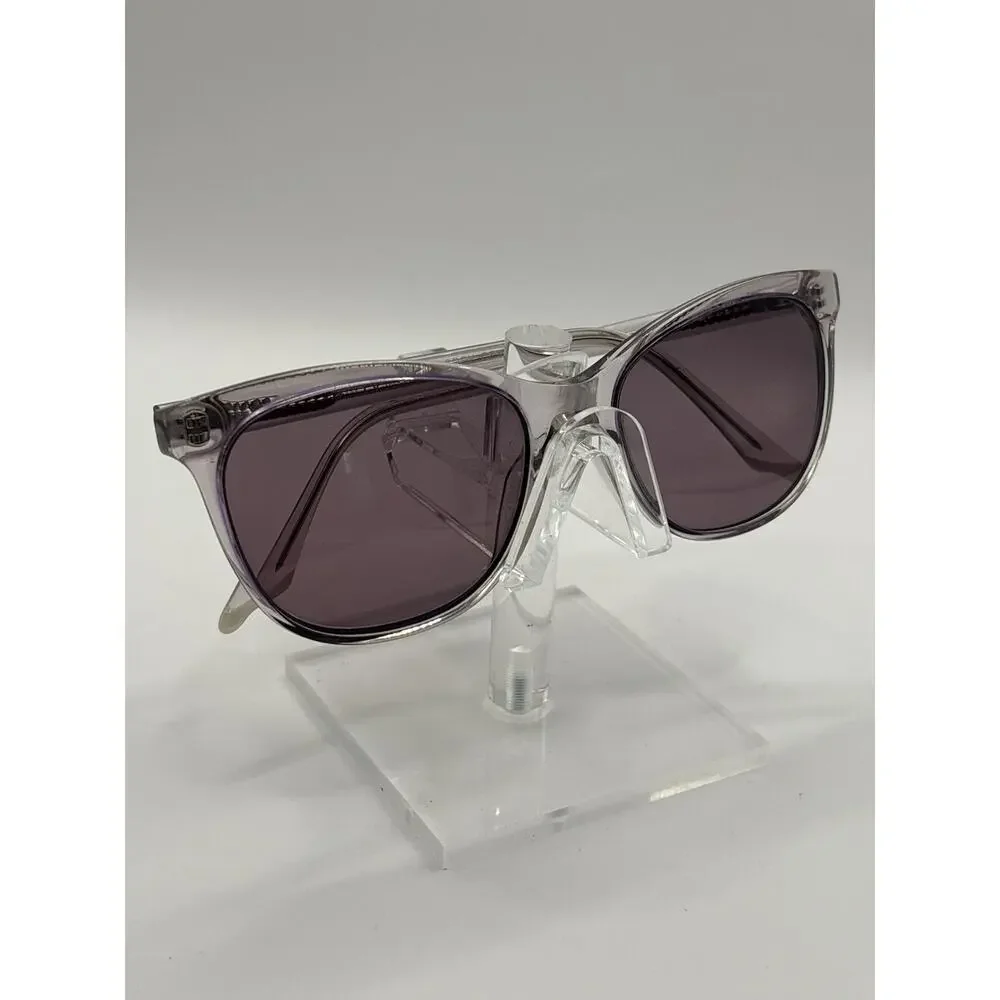 Steve Madden Insomnia Grey Crystal Sunglasses Purple Gradient Lens 55-17-140